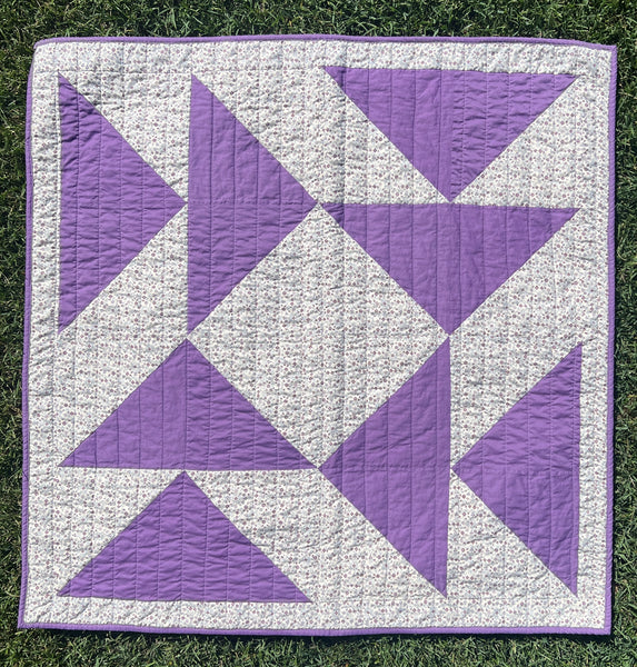 Handmade Baby Quilt: Triangle Mosaic