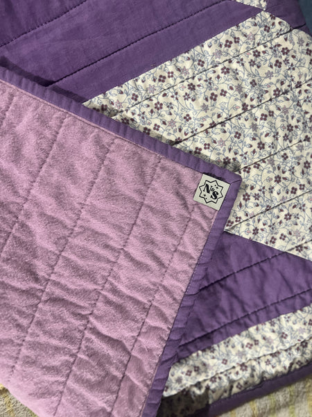 Handmade Baby Quilt: Triangle Mosaic