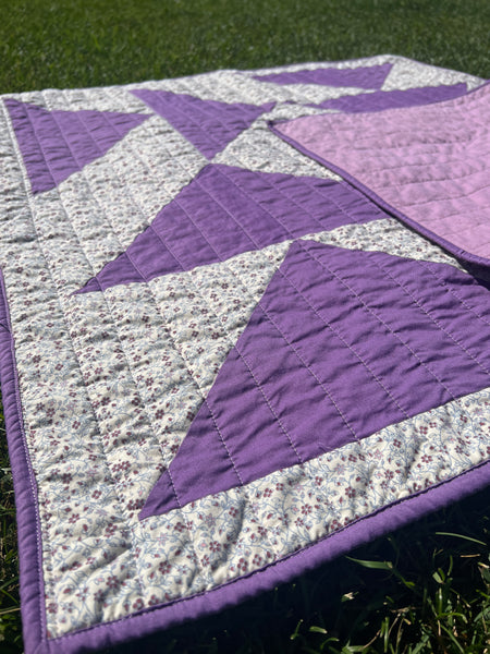 Handmade Baby Quilt: Triangle Mosaic