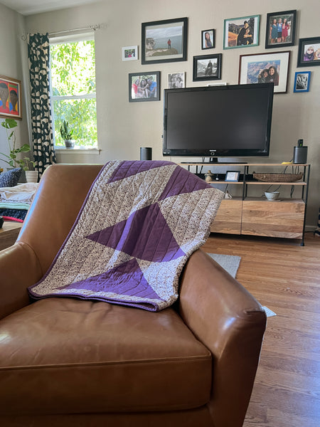 Handmade Baby Quilt: Triangle Mosaic