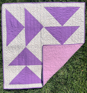 Handmade Baby Quilt: Triangle Mosaic